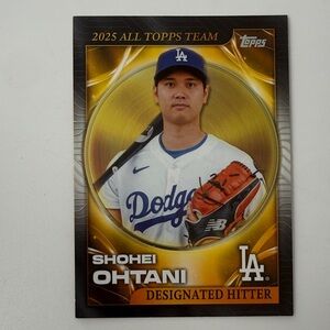 Topps Gold and Black Shohei Ohtani Dodgers Card 2025